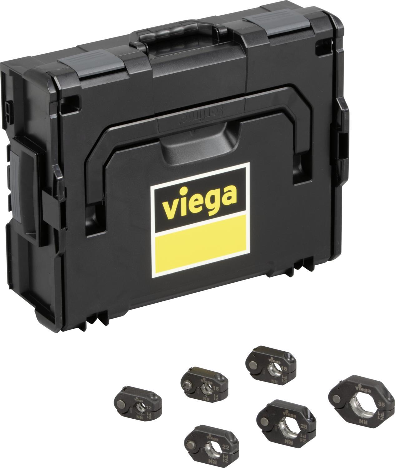 Viega Pressringe V-Kontur 12–35 mm oder Set mit Koffer | z. B. 472665, 472702