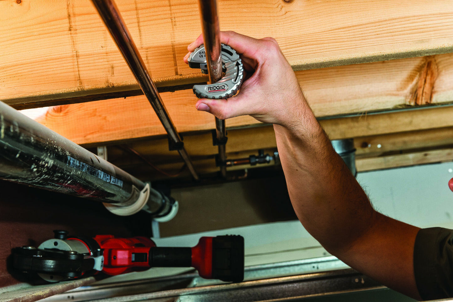 RIDGID C-Style Rohrabschneider für 15 mm & 22 mm Kupferrohre (Art.-Nr. 57018)