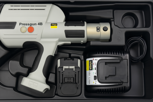 Generalüberholte Viega Pressgun 4B – Akku, Ladegerät & Koffer (32 kN)