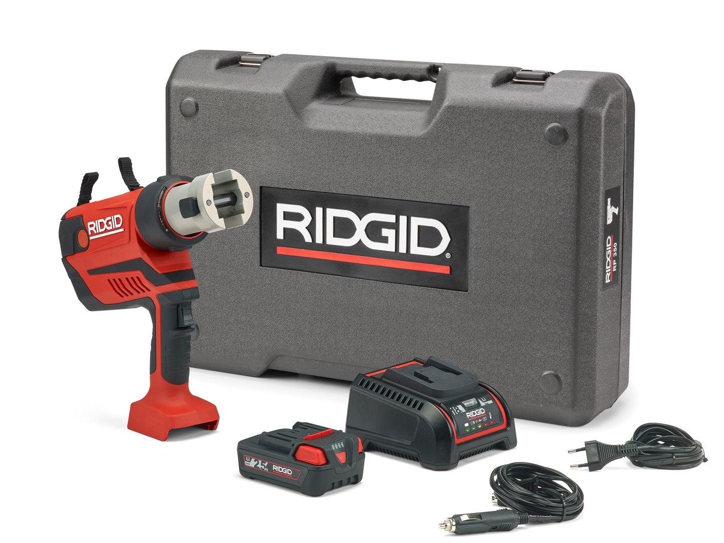 Ridgid Pressmaschine RP350 & RP351 – alle Varianten & Sets (inkl. Akku, Koffer, Pressbacken)