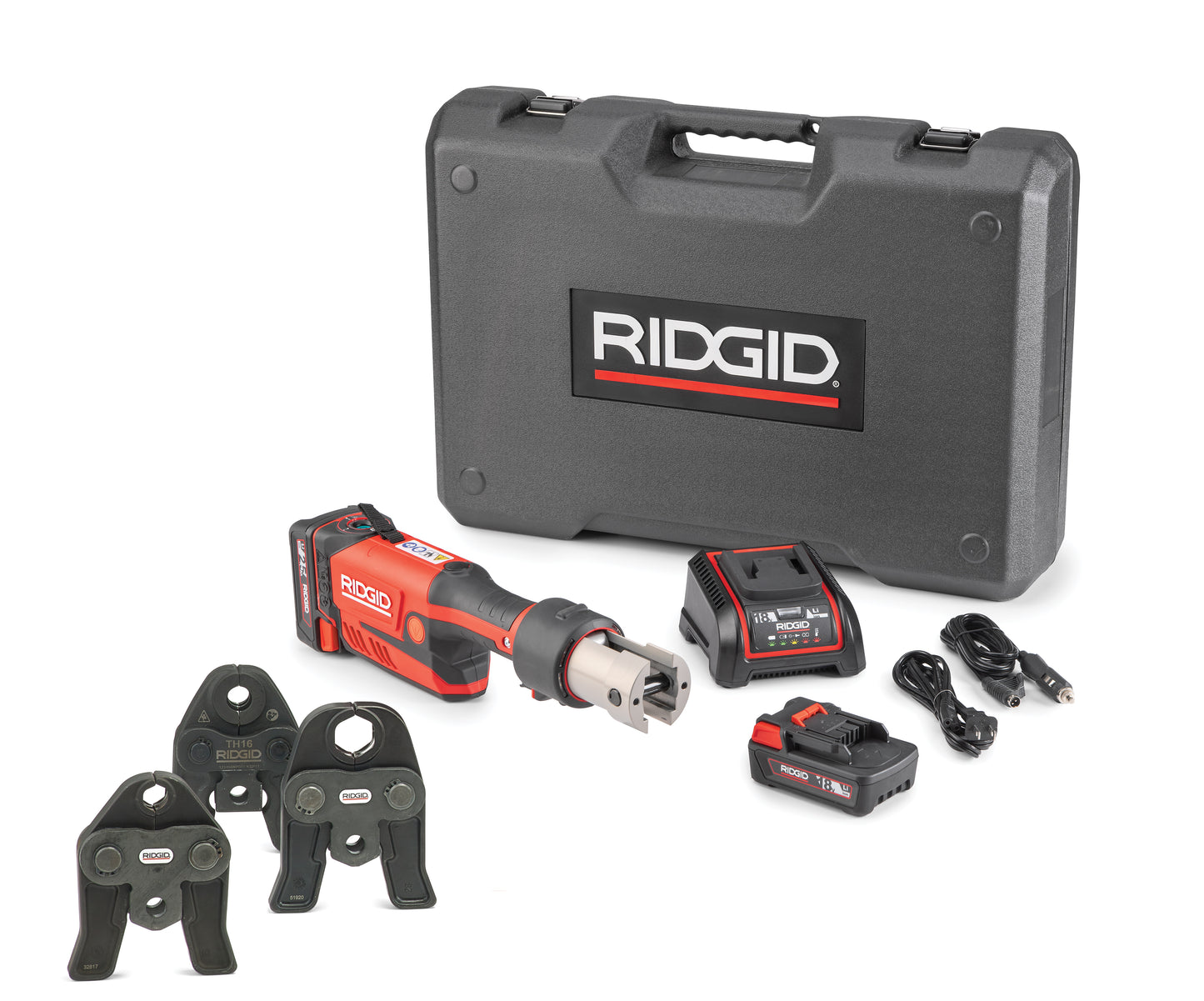 Ridgid Pressmaschine RP350 & RP351 – alle Varianten & Sets (inkl. Akku, Koffer, Pressbacken)